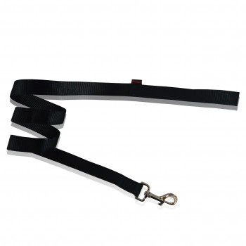 DOG LEASH PLAIN BLACK XS  1 X 120CM