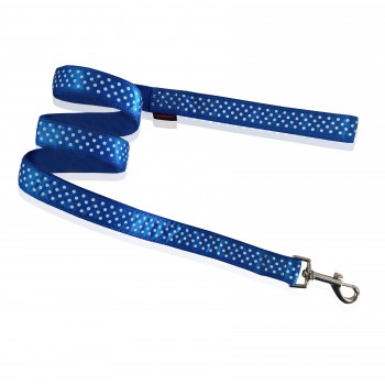 DOG LEASH DOTS BLUE S  1.5 X 120CM