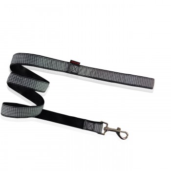 DOG LEASH CHECK BLACK S 1.5 X 120CM