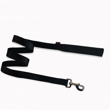 LEASH NEOP/NE HANDLE PLAIN BLACK L 2.5 X 120CM