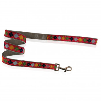 DOG LEASH ROMB RED L 2.5 X 120CM