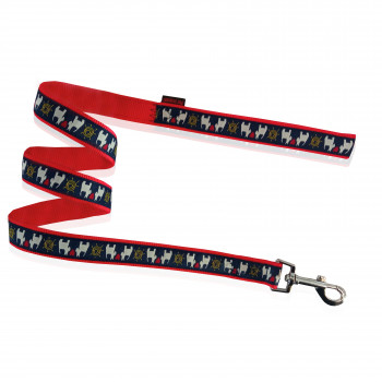 DOG LEASH DOGS IN LOVE NAVY L  2.5 X 120CM