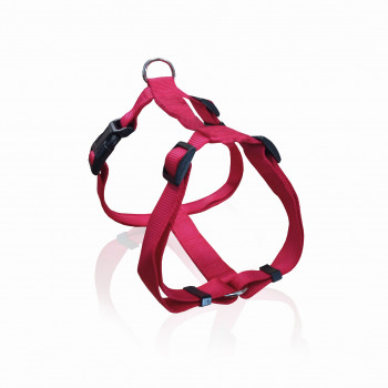 DOG HARNESS B PLAIN RED L 2.5 X 55-82CM