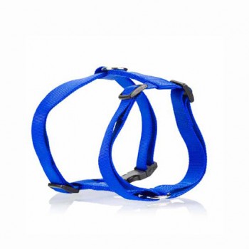 DOG HARNESS B PLAIN BLUE  L 2.5 X 55-82CM