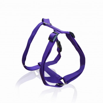 DOG HARNESS B PLAIN-PURPLE XS  1 X 26-40CM