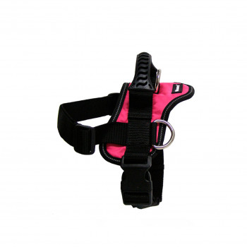 GOGET  HARNESS PINK L 3 D-RINGS GIRTH 80-110CM