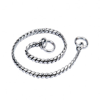 BRASS SNAKE CHAIN CP SILVER 4,5 mmX 55 cm