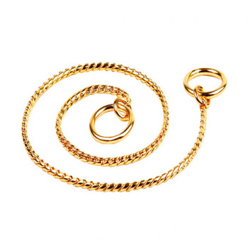 BRASS SNAKE CHAIN GP GOLD 4,5 mmX 55 cm