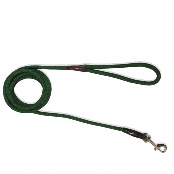 LEASH ROPE PLAIN DARK GREEN F-M 8mmx120cm