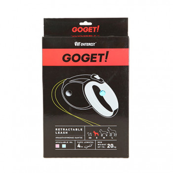 GOGET AUT.LEASH TAPE S 4 M-20 KG BLUE