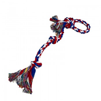 COTTON ROPE TOY  3 KNOTS  25mm x 76cm 335 gr