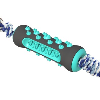 HARD BONE TOOTHBRUSH W ROPE BLACK/ LAKE BLUE 200X50X45mm