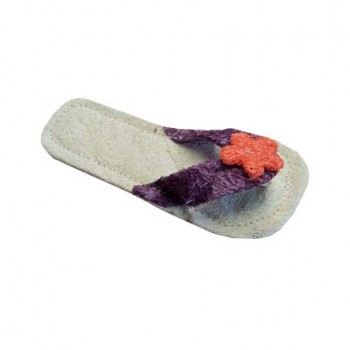 LOOFAH DOG & RODDENT TOY FLIP FLOP  15x6cm 1pce