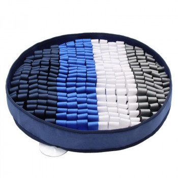 PET SMELLING MAT ROUND BLUE 50x50cm