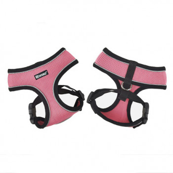 MESH HARNESS PINK W REFL/VE PIPING L