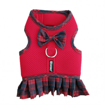 MESH HARNESS RED PLAID & SKIRT L