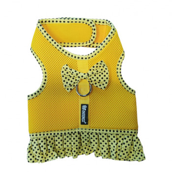 MESH HARNESS YELLOW & SKIRT DOTS XS