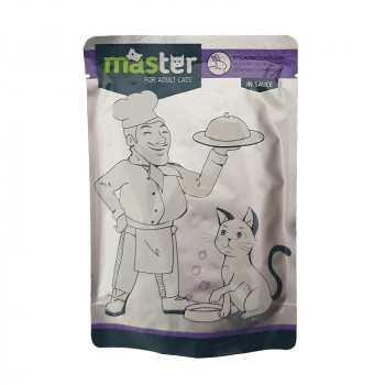 MASTER COMPL.WET FOOD ADULT CATS RABBIT-80gr