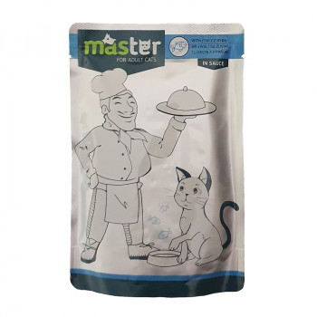 MASTER COMPL.WET FOOD ADULT CATS FISH-80gr
