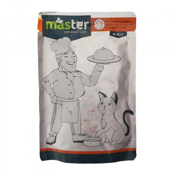 MASTER COMPL.WET FOOD ADULT CATS POULTRY-80gr