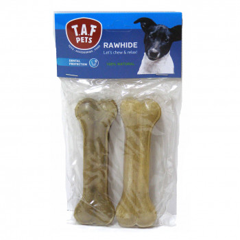 NATURAL RAWHIDE PRESSED BONE 12.5cm 40-50g 2p.c.s.