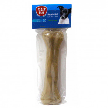 NATURAL RAWHIDE PRESSED BONE 20cm 120-130g 1pc