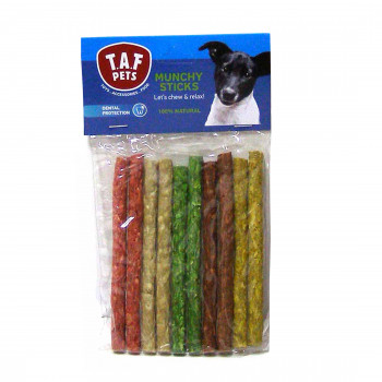 MUNCHY COLORED STICKS 12.5cm 10p.c.s.