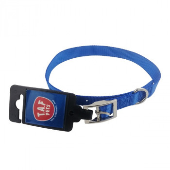 DOG COLLAR S/L METAL BUCKLE 20mm x 50cm  RED,BLUE,BLACK