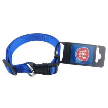 DOG COLLAR PLASTIC BUCKLE 25mm x 47-70cm  RED,BLUE,BLACK