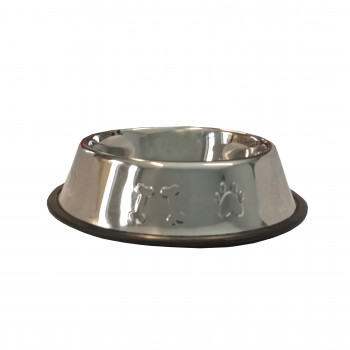 STEEL BOWL SLIP-RESISTANT 600ml