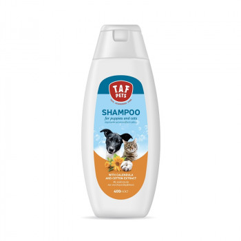 TAF PETS SHAMPOO PUPPIES & CAT CALENDULA & COTTON 400ml